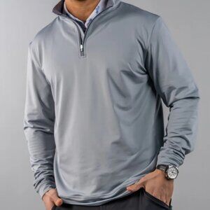 Scales Gear Performance Quarter-Zip Pullover Offshore Country Club In Cool Gray